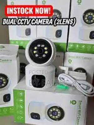 Live View Full Hd 2mp PTZ Dual Lens Wifi Bulb CCTV Camera