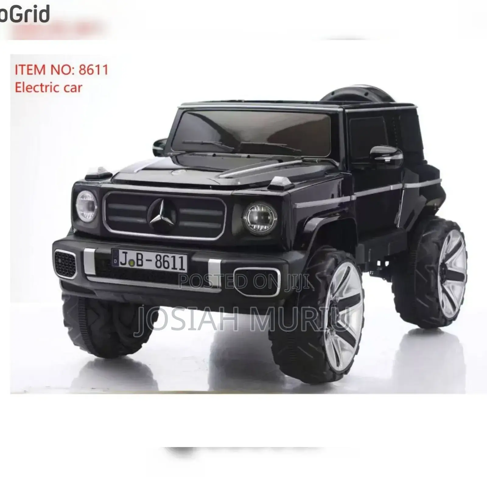 Black Mercedes-Benz Amg G63 Electric Kids' Ride-on Car.