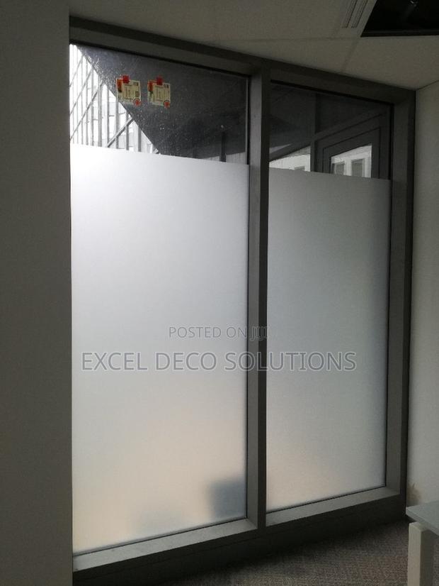 Frosted Window Film – Decorative Privacy Film