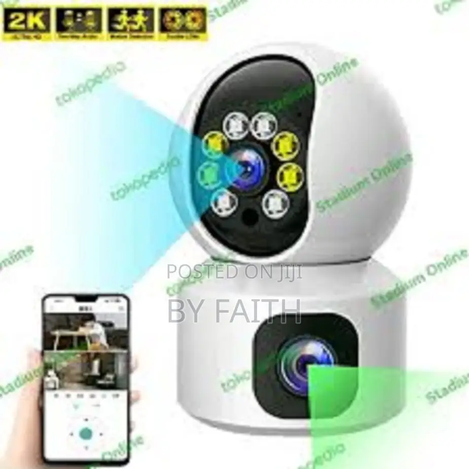 Reliable Quality V380 Pro Hd 2mp PTZ Dual Lens Wifi Bulb Camera