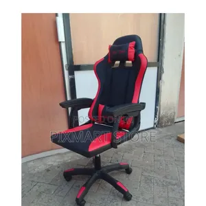 High-Back Executive Gaming Chair With Lumbar Support Design