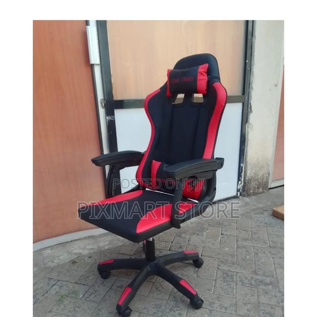 High-Back Executive Gaming Chair With Lumbar Support Design