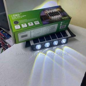 Black Waterproof Outdoor Solar Powered Simple Design - thumbnail 2