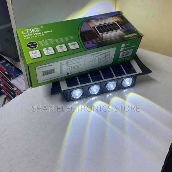 Black Waterproof Outdoor Solar Powered Simple Design - main view