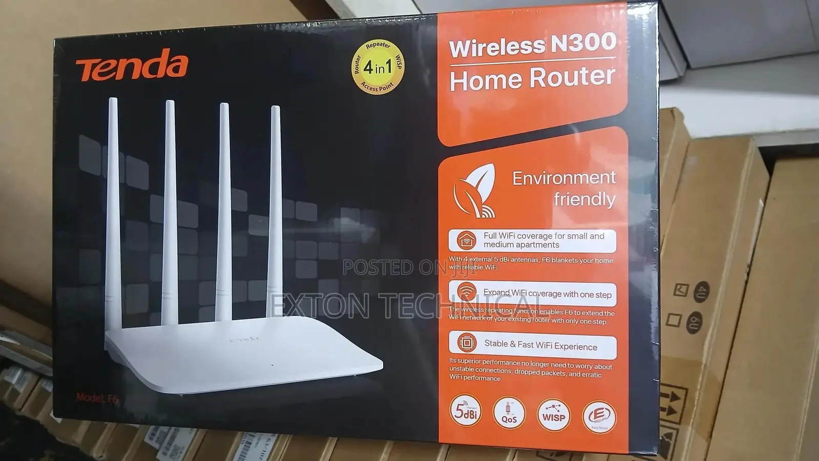 Tenda F6 Wireless N300 Easy Setup Router