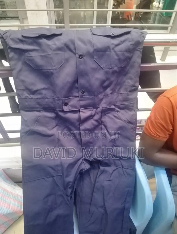 Navy Blue Industrial Workwear Coverall (Unisex) - main view