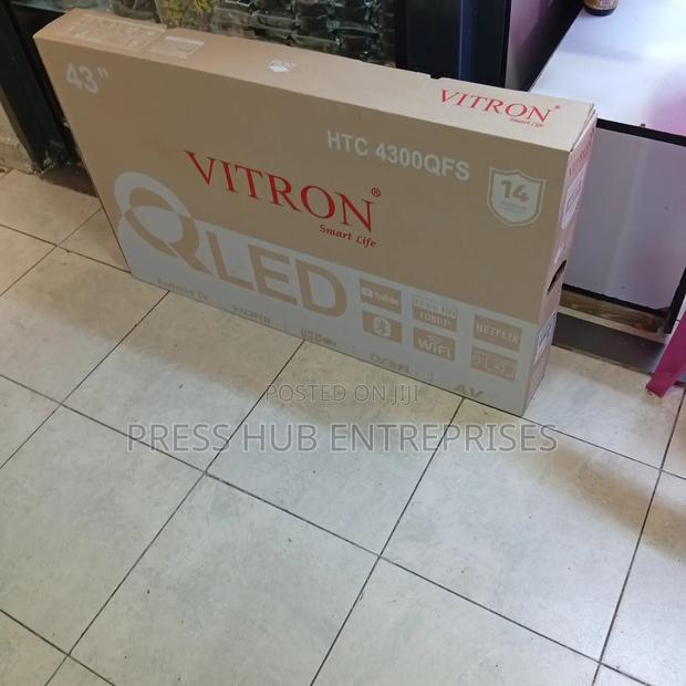 Vitron 43-Inch Qled Smart Tv, Model HTC 4300qfs
