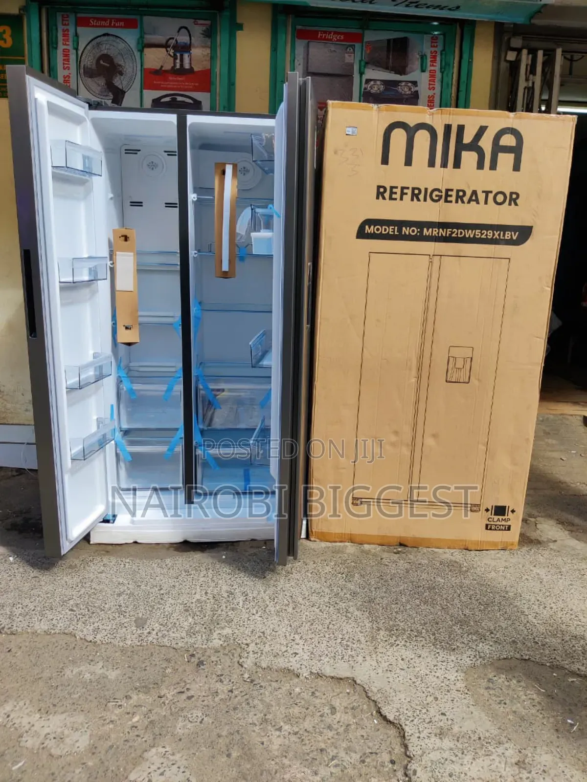 Mika 529litres Side By Side Refrigerator