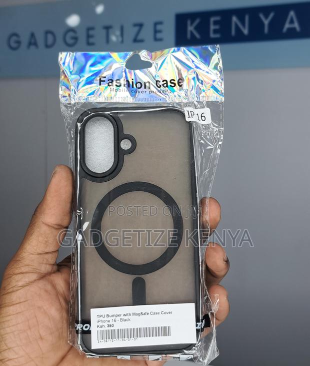 Tpu Bumper With Magsafe Case Cover for iPhone 16 Series - thumbnail 2