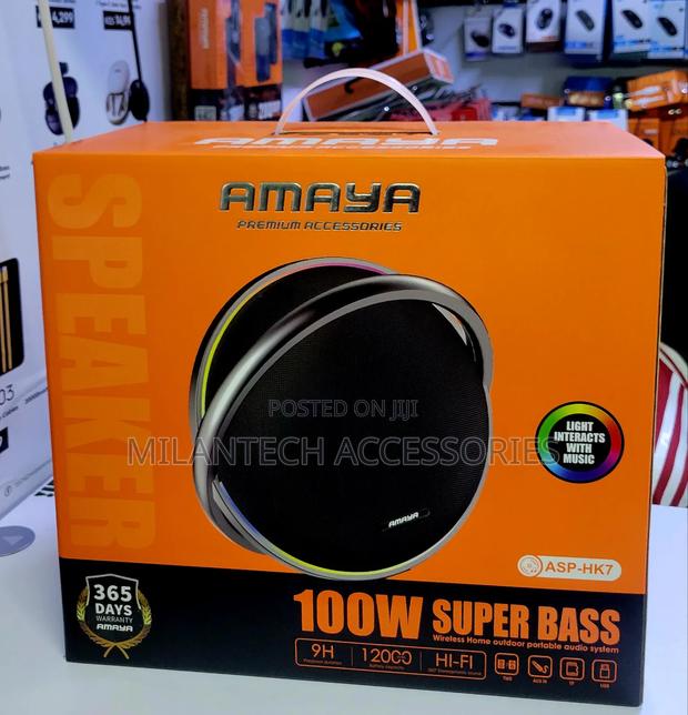 Amaya Asp-Hk7 100w Super Bass Wireless Bluetooth Speaker