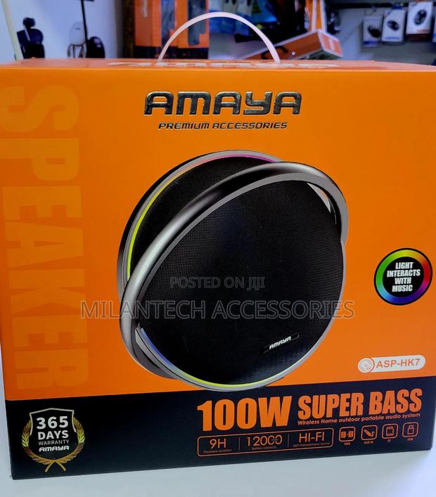 Amaya Asp-Hk7 100w Super Bass Wireless Bluetooth Speaker - thumbnail 2