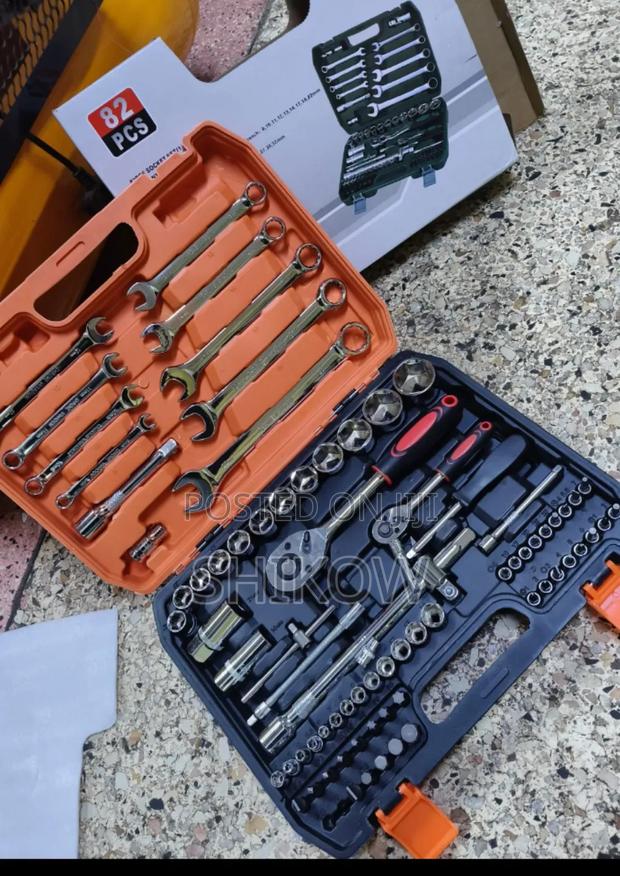 82pcs Mechanical Toolkit – Complete Repair Maintenance Set