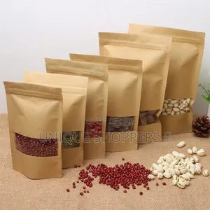 Reusable Khaki Waterproof Ziplock Storage Bags