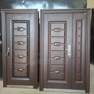 Gray Double Door