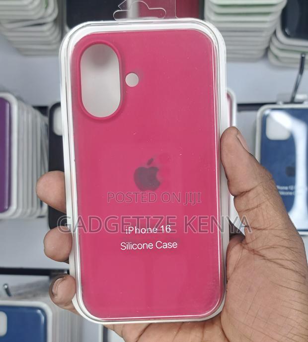 Thick Silicone Matte Back Case Cover for iPhone 16 Series - thumbnail 2