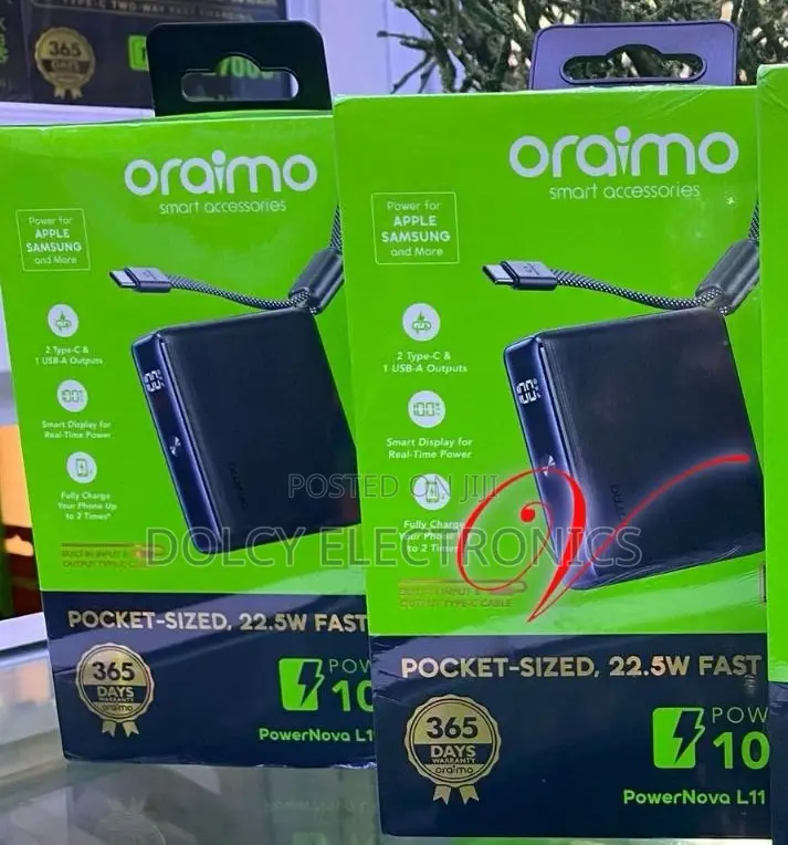 Oraimo Powernova L11 Opb-7103c 22.5w Pocket Sized Powerbank