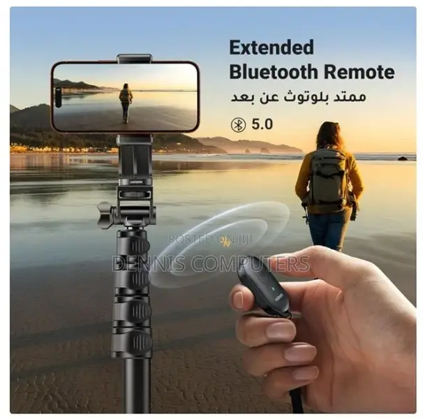 Ugreen Selfie Stick Tripod With Bluetooth Remote - Lp680