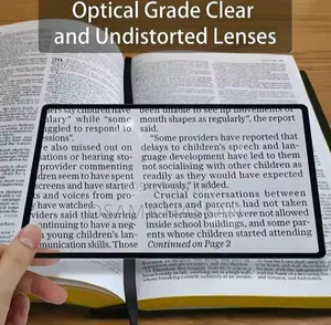 Full Page Large Sheet Magnifier Magnifying Glass Reading Aid Glass