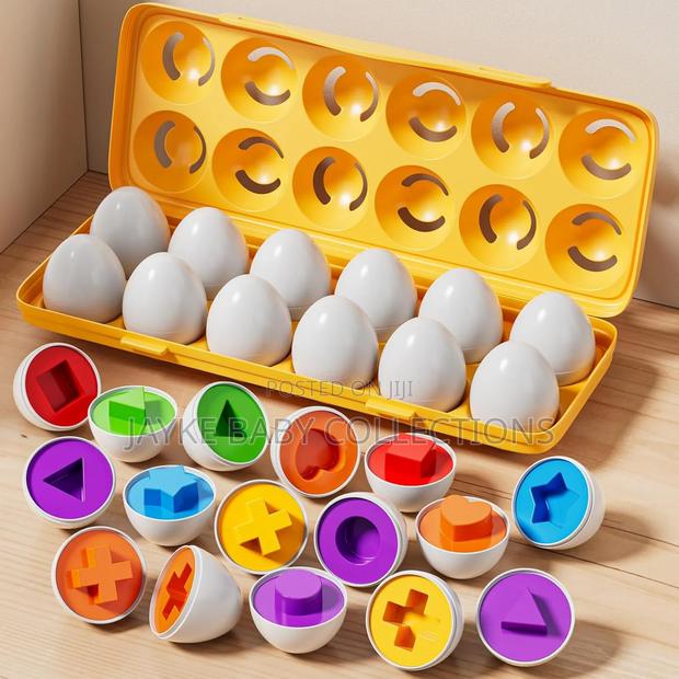 Toddler Shape Color Matching Eggs | Ages 1–4 | Skill Builders