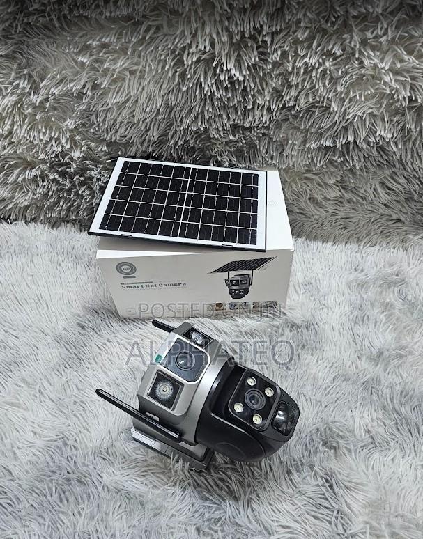 4g Dual Lens V380 Pro Solar Powered Camera With Night Vision
