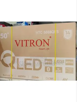 Vitron 50-Inch Qled Smart Tv, Model HTC-5088qfs