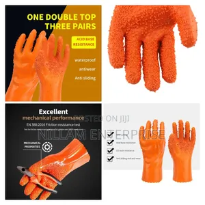 A Pair Of Hard Silicone Latex Studded Gloves