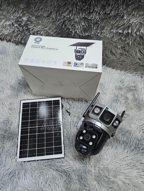 4g Solar Camera Dual Lens – 4mp Cctv, V380 Outdoor Security Sim Slot