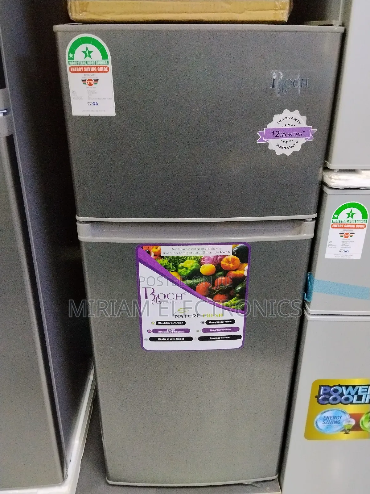 Roch 128litres RFR-160dt-B Double Door Refrigerator