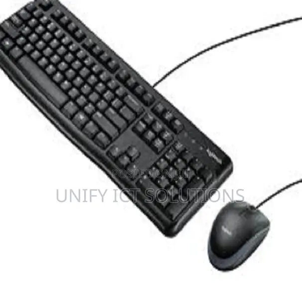 Logitech Mk120 Wired Keyboard and Mouse Combo - Black - 920-002562