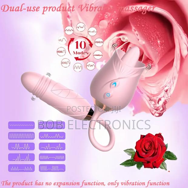 2 In 1 Rose 🌹 Sucker And Dildo Toy
