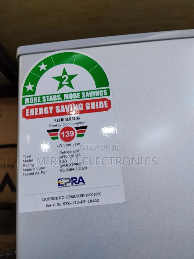 Smart Pro SFR-150dt-I Top-Mounted Defrost Fridge - 118l - Inox - thumbnail 3