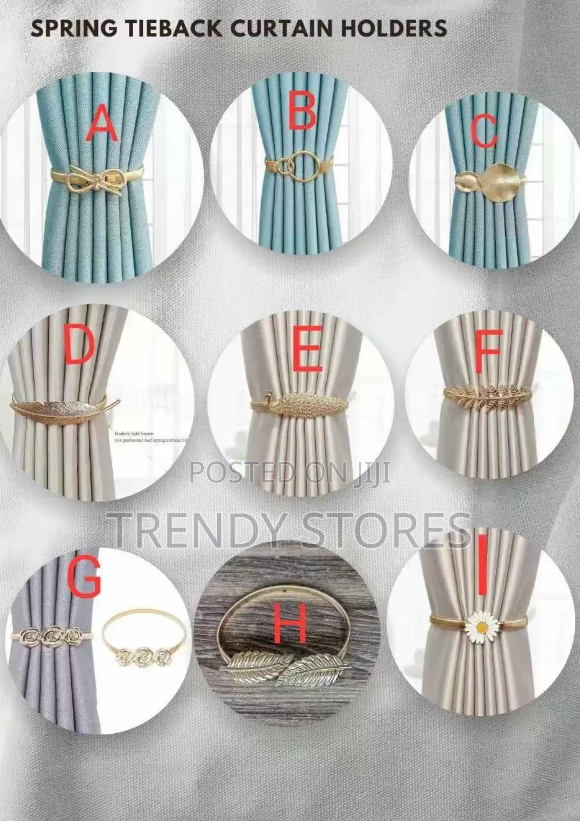 Spring Curtain Tie-backs
