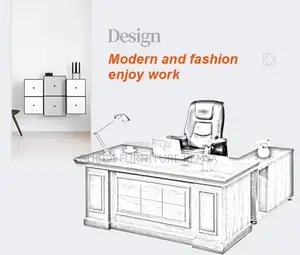 1.4 Meters Mahogany Executive L-shaped Desk