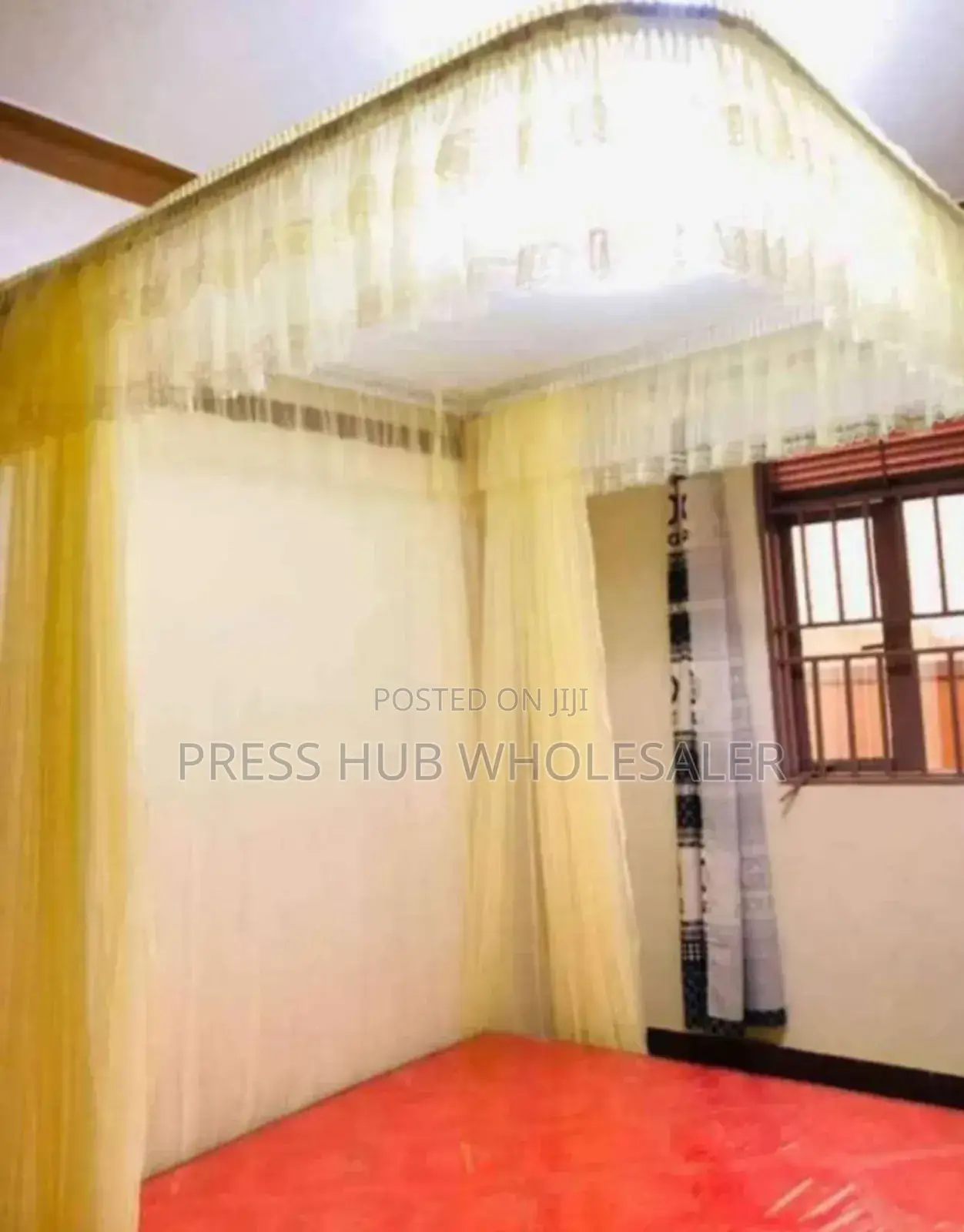 Two-Stand Mosquito Net With Sliding Rails. " 
