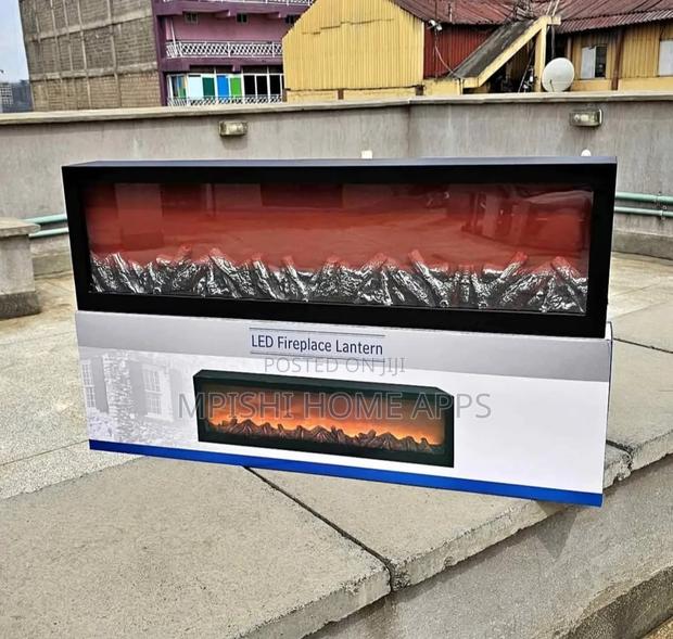 Led Flame Effect Fireplace Lantern - main view