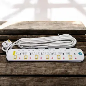 JSB 6 Way Durable Abs Plastic Socket 10m Power Extension