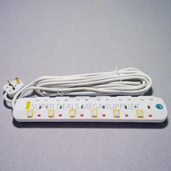 JSB 6 Way Long Cable Extension for Home 10m Power Extension