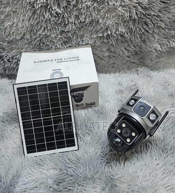 PTZ V380 Dual Lens 4g Camera Solar Human Detection Night Vision CCTV - main view