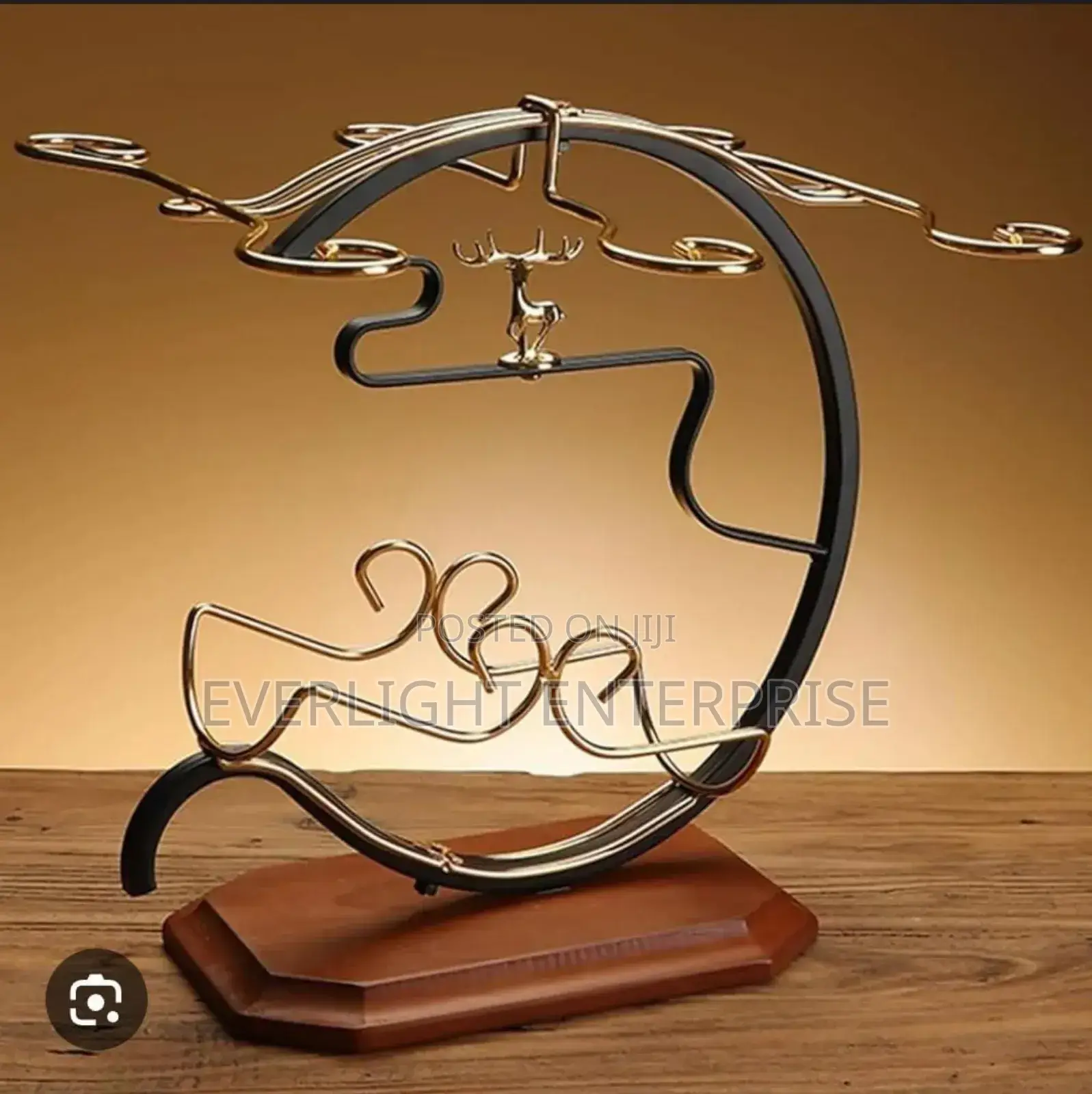 Golden Deer Wine Set Rack