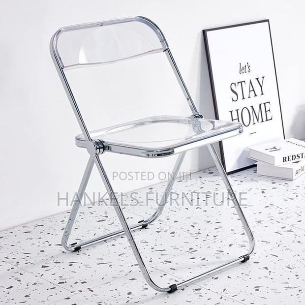 Acrylic Foldable Chair for Sale – Transparent Folding Chair