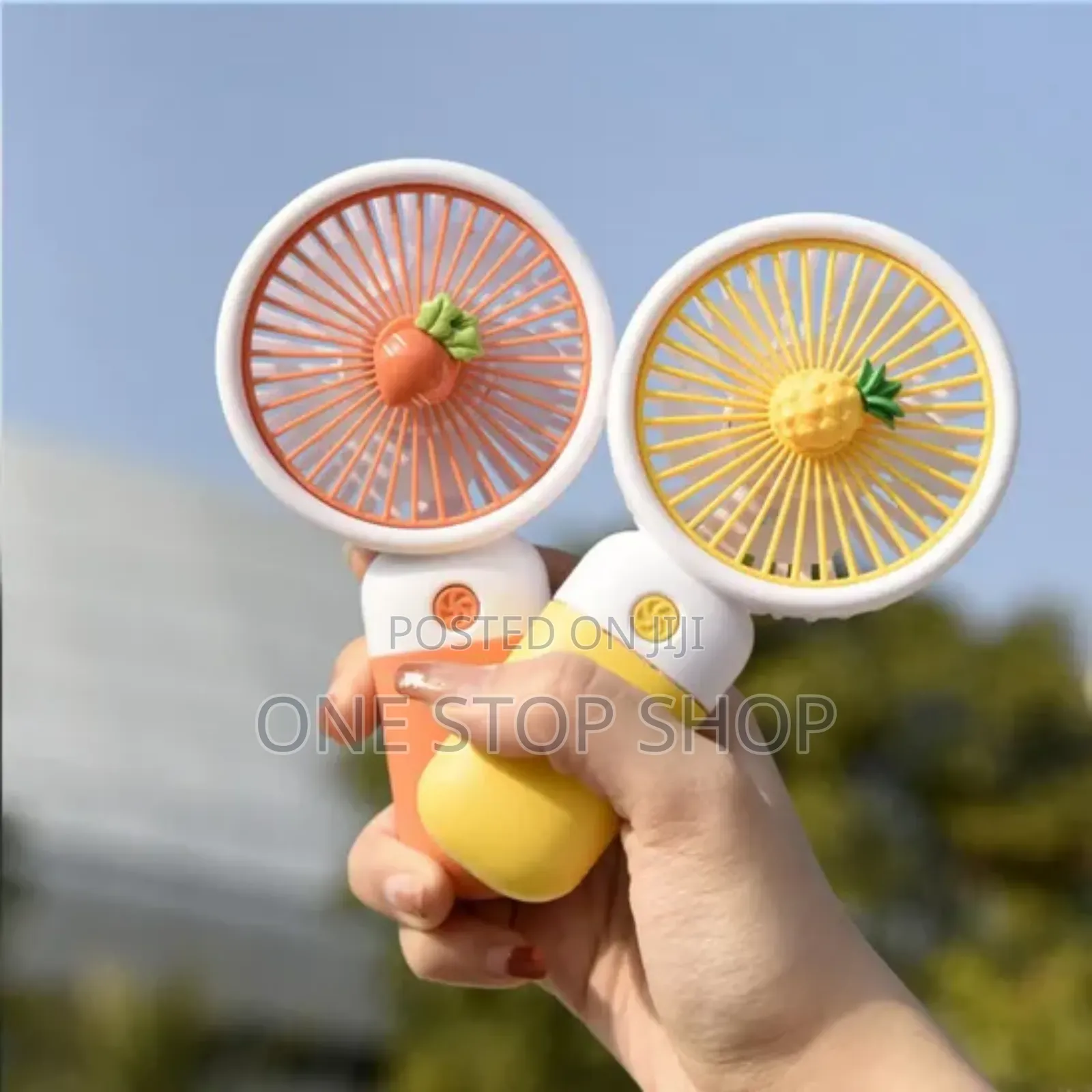 2pcs Small Outdoor Hand Held Fan