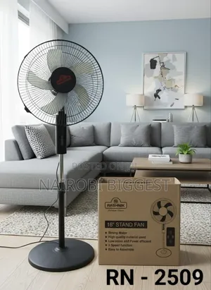 Rashnik Standing Fan With Remote