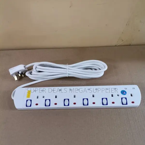 JSB 6 Way Workshop Grade Power Cable 10m Power Extension
