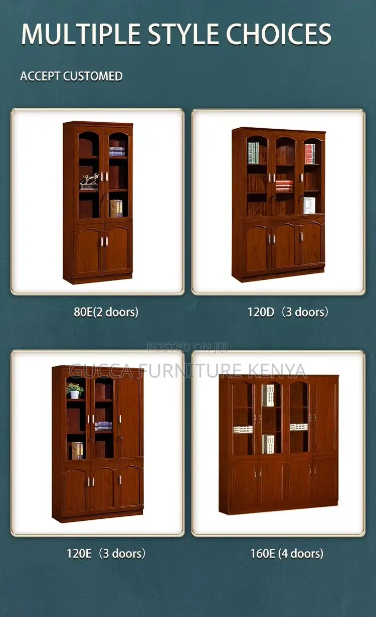 2-door Mahogany Office Filling Cabinet