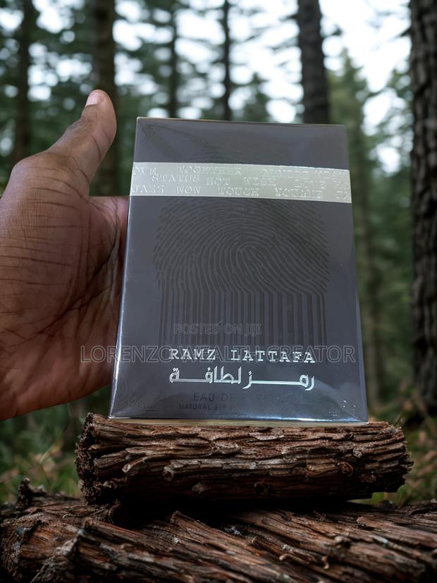 Ramz Lattafa Dubai Best Silver Perfume Cologne Set Uae - thumbnail 4