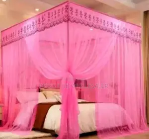 Four-Stand Mosquito Net Bed Canopy