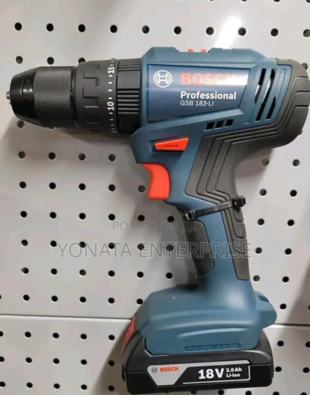Brushless Bosch Cordless Drill With Two Batteries 18v - main view