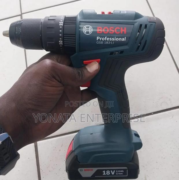 Brushless Bosch Cordless Drill With Two Batteries 18v - thumbnail 2