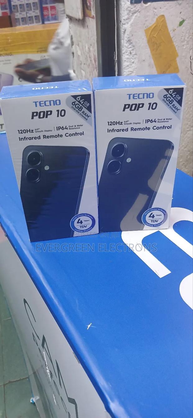 New Tecno Pop 10 64 GB Blue - thumbnail 3