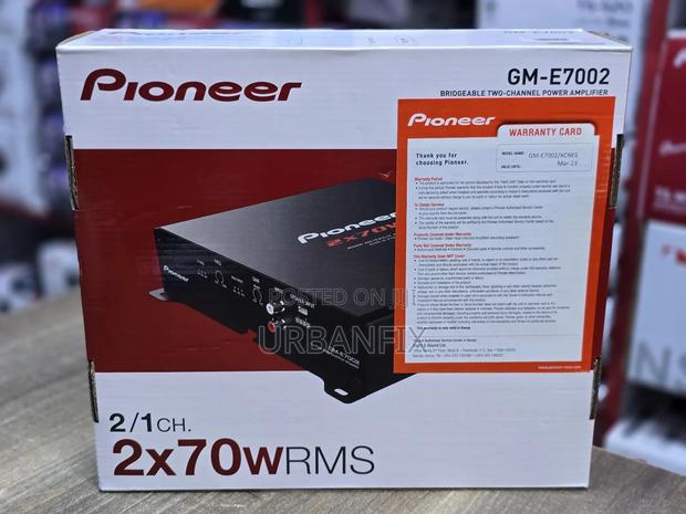 Pioneer Gm-E7002 500watts 2 Channel Car Amplifier